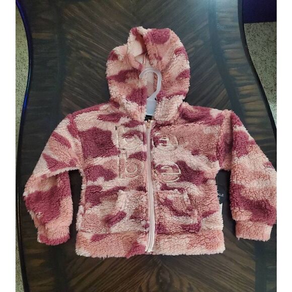 NWT BEBE GIRLS SHERPA HOODIE JACKET - Picture 5 of 5